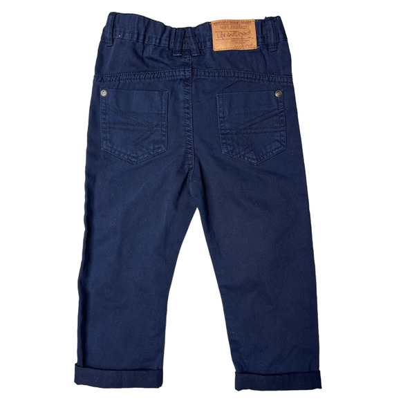 New Life and Legend Toddler Boys Navy Blue Denim Pants Adjustable Waist Size 2 - Picture 2 of 14